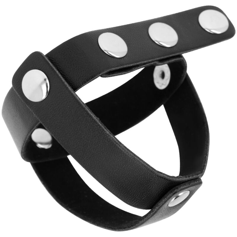 OHMAMA FETISH - FUNDA CUERO DE CASTIDAD PARA TESTÍCULOS - Imagen 2