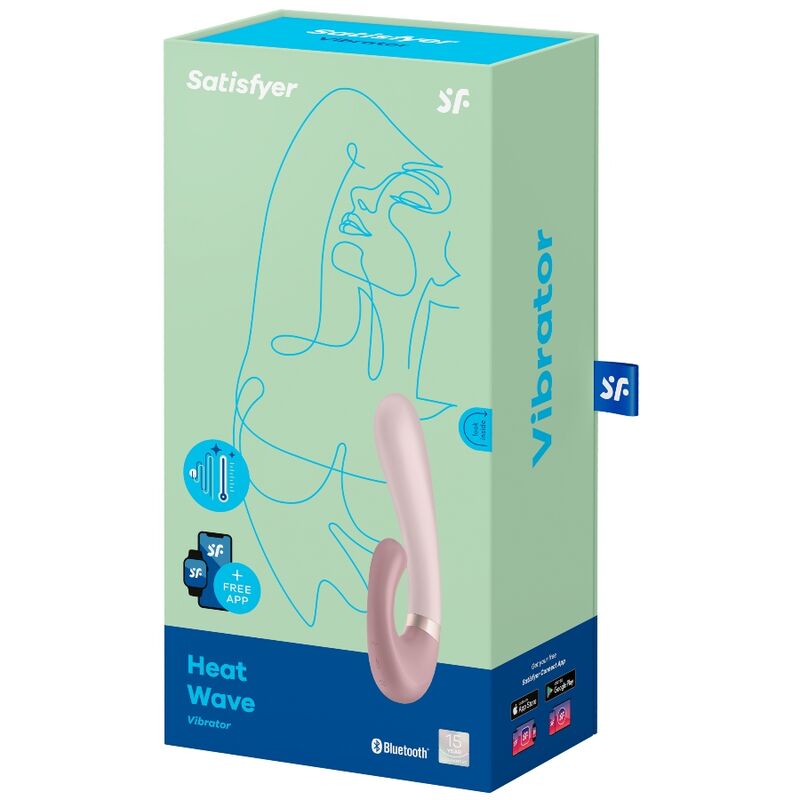 SATISFYER - HEAT WAVE VIBRADOR APP ROSA - Imagen 2