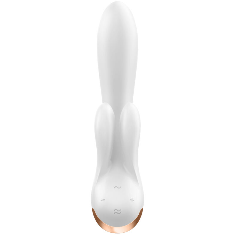 SATISFYER - DOUBLE FLEX VIBRADOR APP BLANCO - Imagen 4