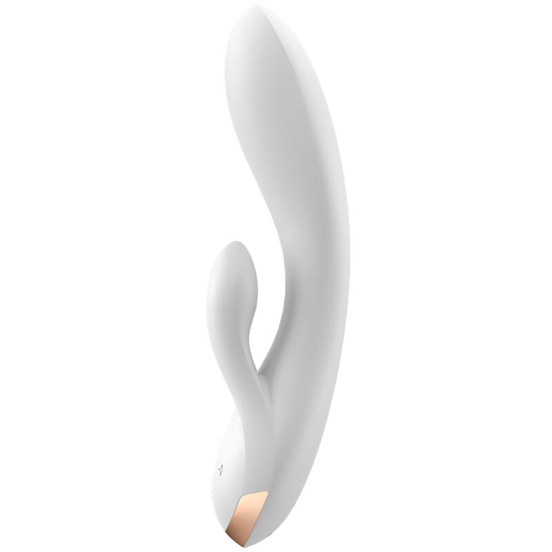 SATISFYER - DOUBLE FLEX VIBRADOR APP BLANCO - Imagen 2