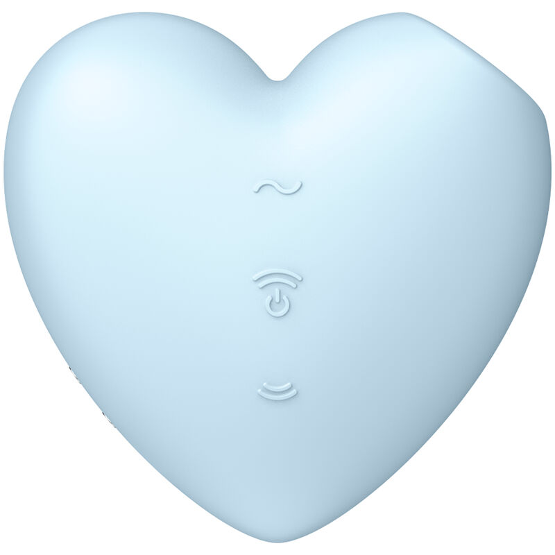SATISFYER - CUTIE HEART ESTIMULADOR Y VIBRADOR AZUL - Imagen 4