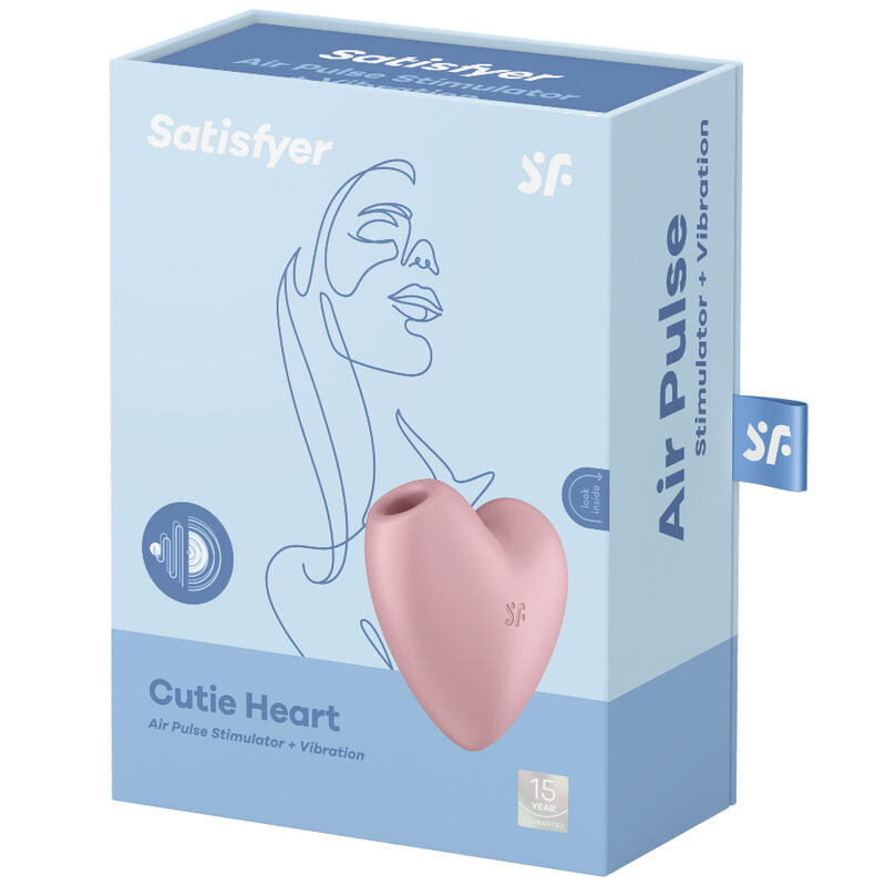 SATISFYER - CUTIE HEART ESTIMULADOR Y VIBRADOR ROSA - Imagen 3