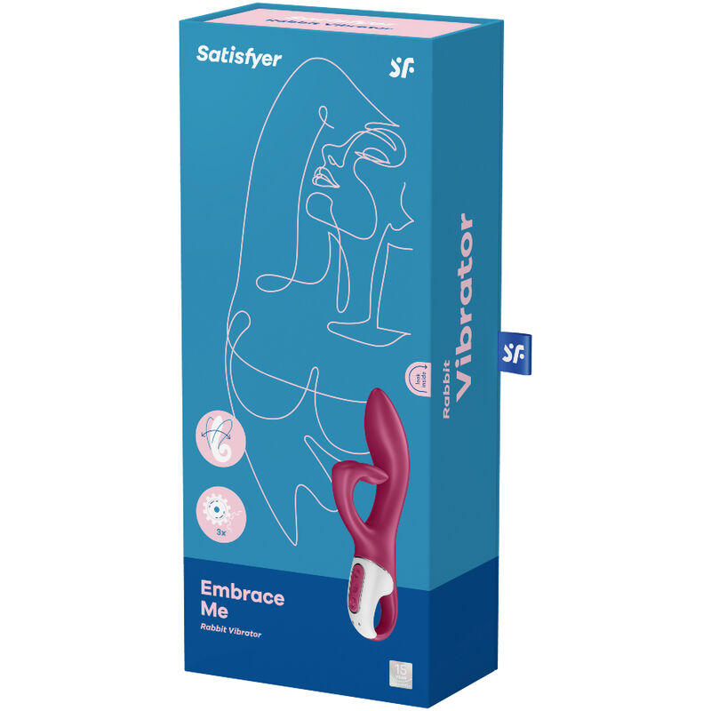 SATISFYER - EMBRACE ME VIBRADOR PUNTO G ROJO - Imagen 2