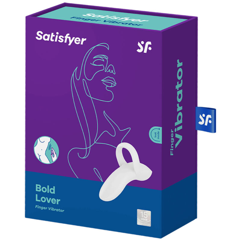 SATISFYER - BOLD LOVER DEDAL VIBRADOR BLANCO - Imagen 3