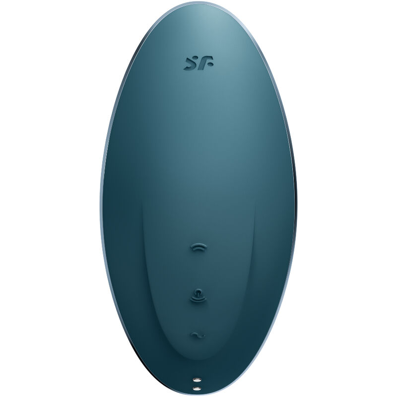 SATISFYER - VULVA LOVER 1 ESTIMULADOR Y VIBRADOR AZUL - Imagen 4