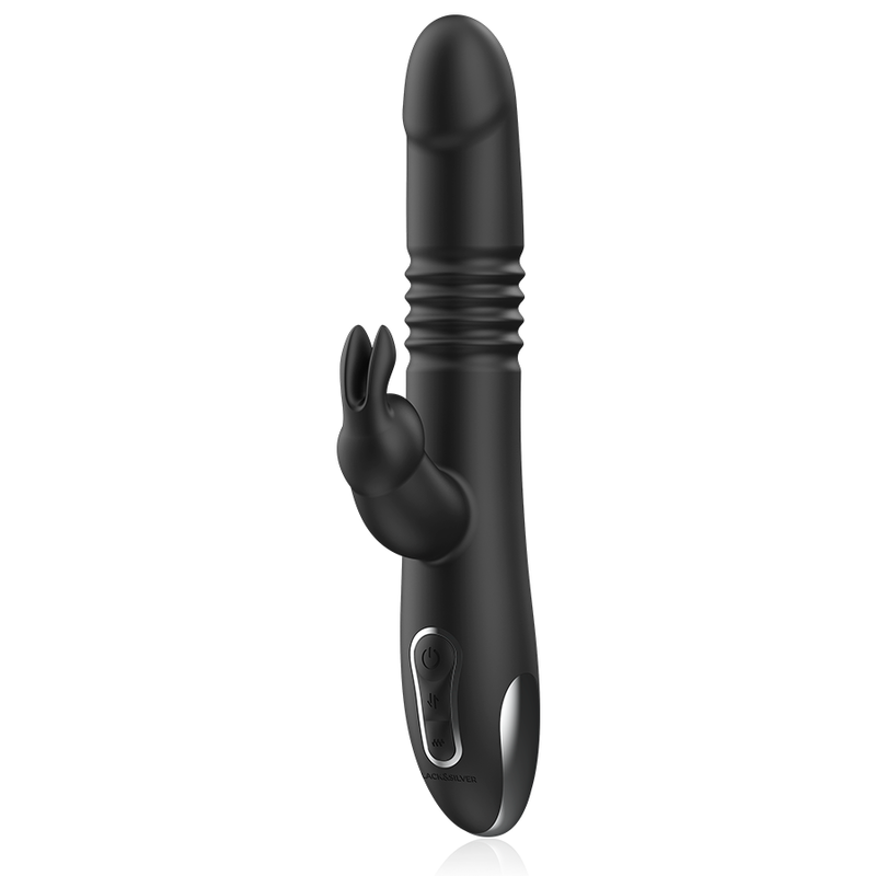 BLACK&SILVER - KENJI VIBRADOR RABBIT UP & DOWN + MANDO CONTROL REMOTO WATCHME - Imagen 4