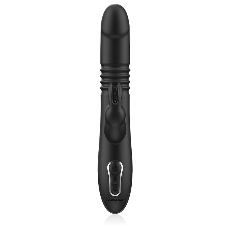 BLACK&SILVER - KENJI VIBRADOR RABBIT UP & DOWN + MANDO CONTROL REMOTO WATCHME - Imagen 5