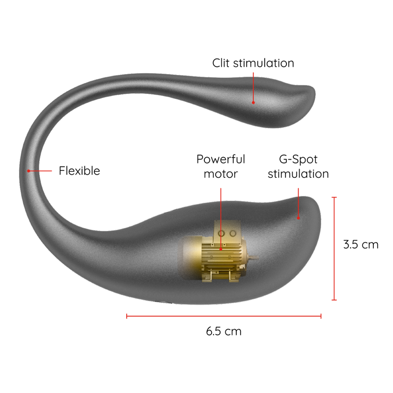 ONINDER - NAIROBI HUEVO VIBRADOR NEGRO - APP GRATUITA - Imagen 3