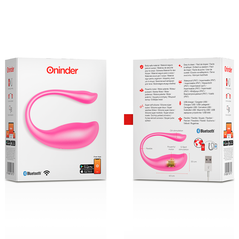 ONINDER - NAIROBI HUEVO VIBRADOR ROSA - APP GRATUITA - Imagen 2