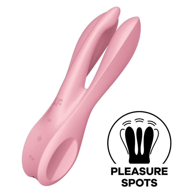 SATISFYER - THREESOME 1 VIBRADOR ROSA - Imagen 2