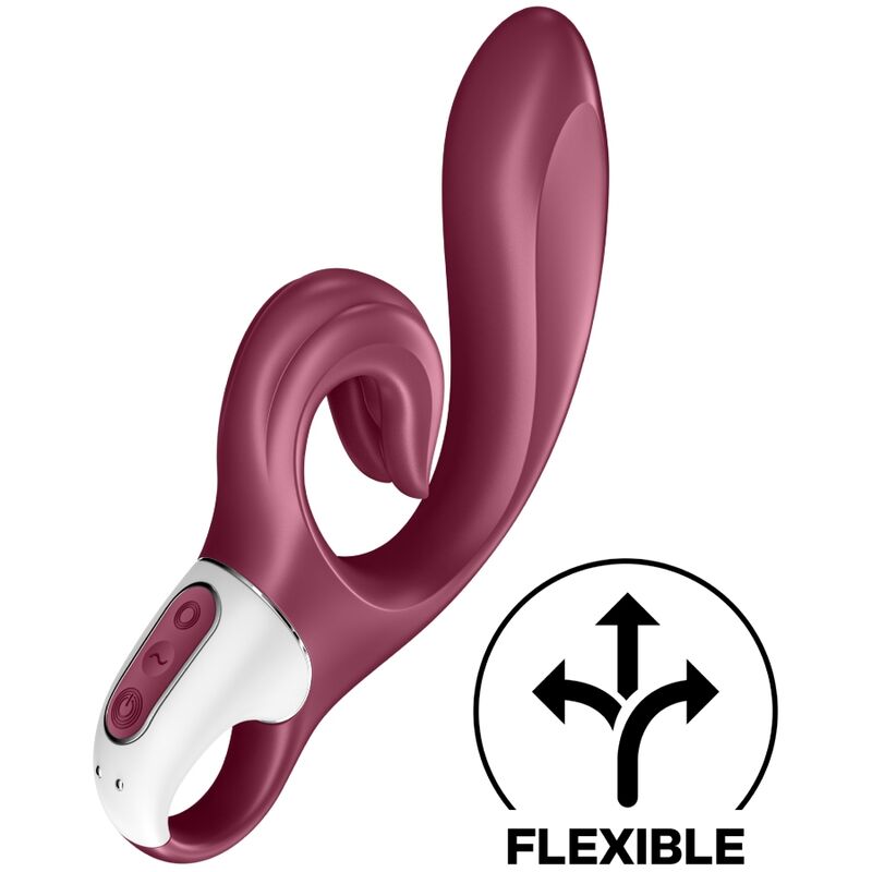 SATISFYER - LOVE ME VIBRADOR RABBIT ROJO - Imagen 2