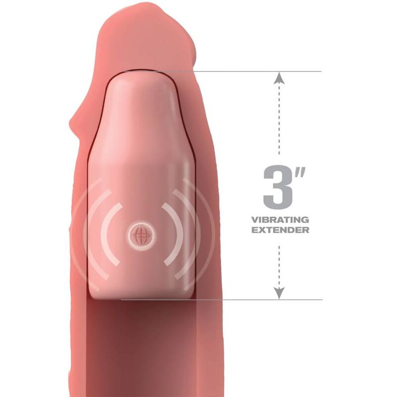 FANTASY X- TENSIONS - PIPEDREAMS SLEEVE 22,86 CM + 7,62 CM PLUG REMOTE SKIN - Imagen 2