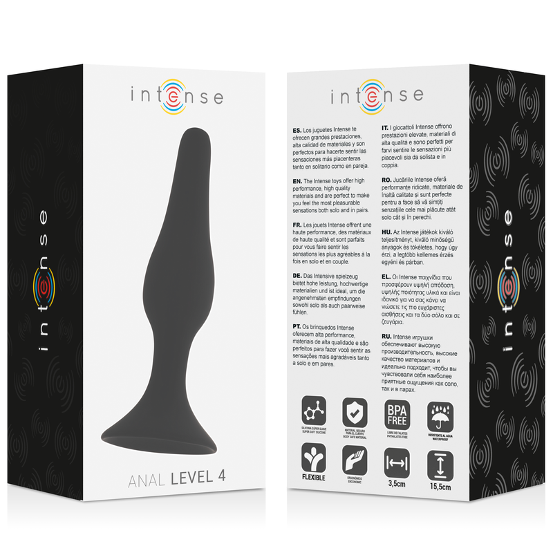 INTENSE - ANAL LEVEL 4 15.5CM NEGRO - Imagen 4