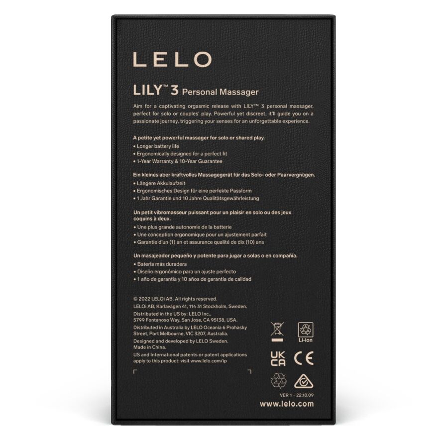 LELO - LILY 3 MASAJEADOR PERSONAL - LILA - Imagen 4