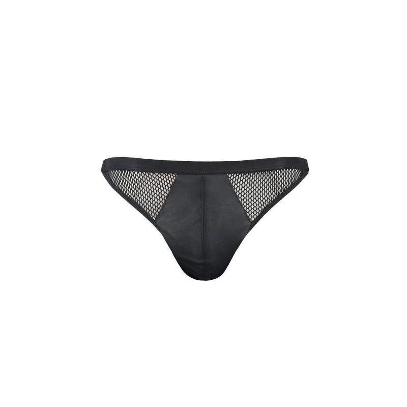 PASSION - 034 SLIP OPEN LUKE NEGRO S/M - Imagen 2