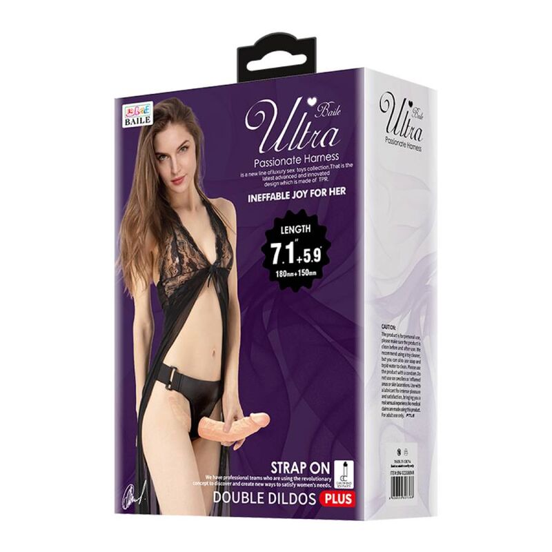 BAILE - ULTRA PASSIONATE HARNESS DOBLES DILDOS CON ARNÉS - Imagen 4