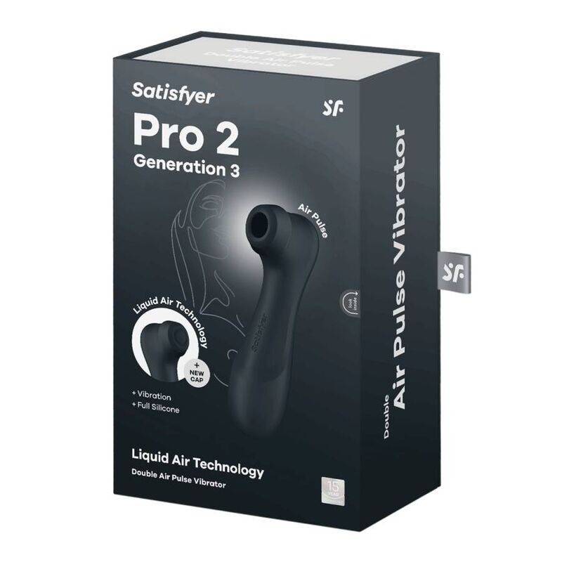 SATISFYER - PRO 2 GENERACIÓN 3 LIQUID AIR TECHNOLOGY NEGRO - Imagen 6