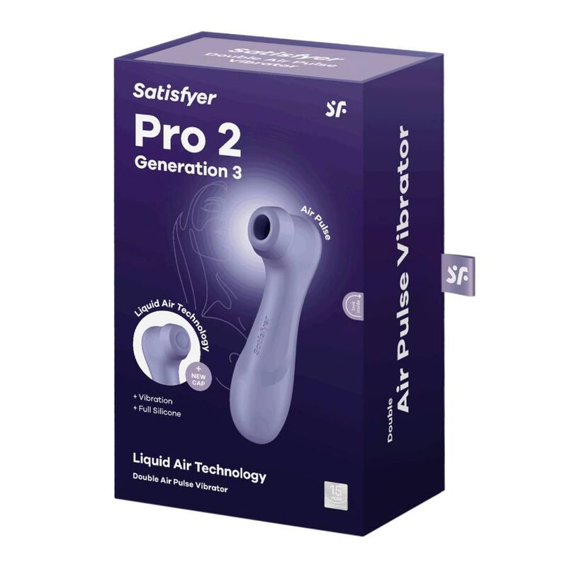 SATISFYER - PRO 2 GENERACIÓN 3 LIQUID AIR TECHNOLOGY LILA - Imagen 5
