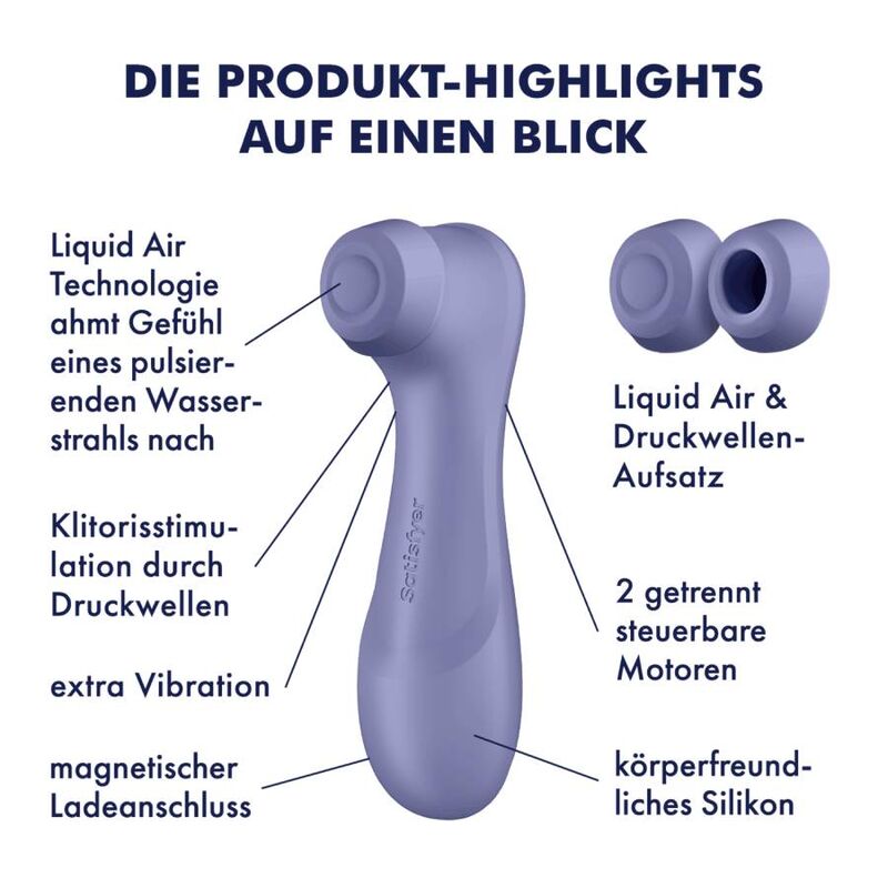 SATISFYER - PRO 2 GENERACIÓN 3 LIQUID AIR TECHNOLOGY LILA - Imagen 6