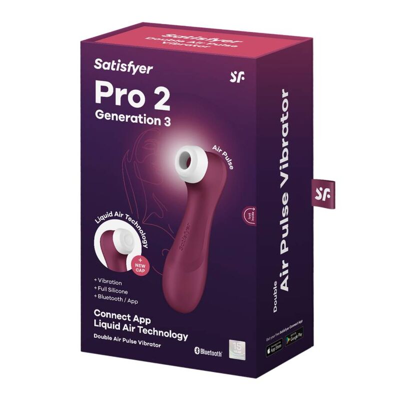 SATISFYER - PRO 2 GENERACIÓN 3 GRANATE BLUETOOTH & APP - Imagen 6