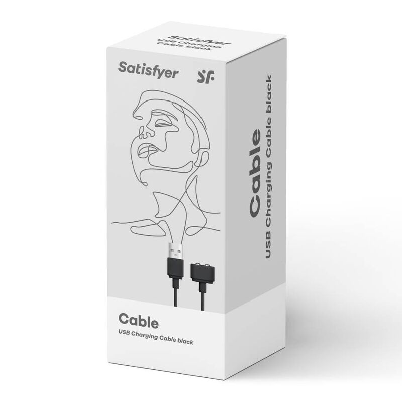 SATISFYER - CABLE USB CARGADOR NEGRO - Imagen 2