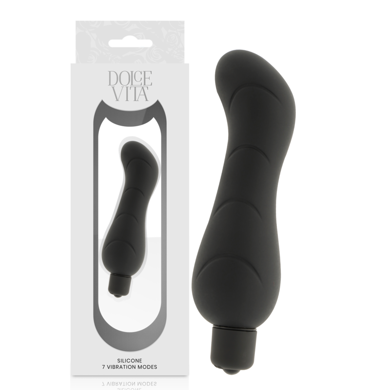 DOLCE VITA - G-SPOT VIBRADOR SILICONA NEGRO – Bild 4