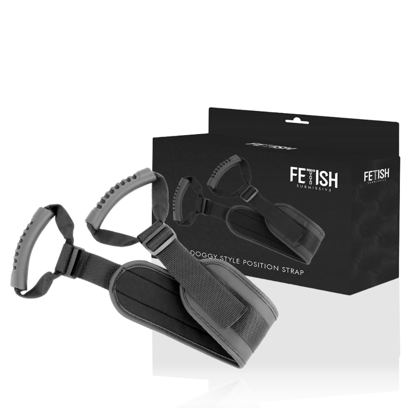 FETISH SUBMISSIVE - ARNÉS PARA HACERLO ESTILO PERRITO CON FORRO DE NEOPRENO - Imagen 2