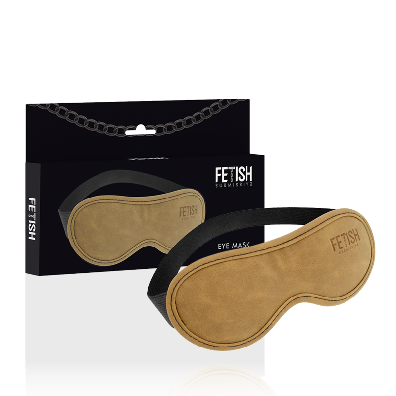 FETISH SUBMISSIVE ORIGEN - ANTIFAZ CUERO VEGANO CON FORRO DE NEOPRENO - Imagen 2
