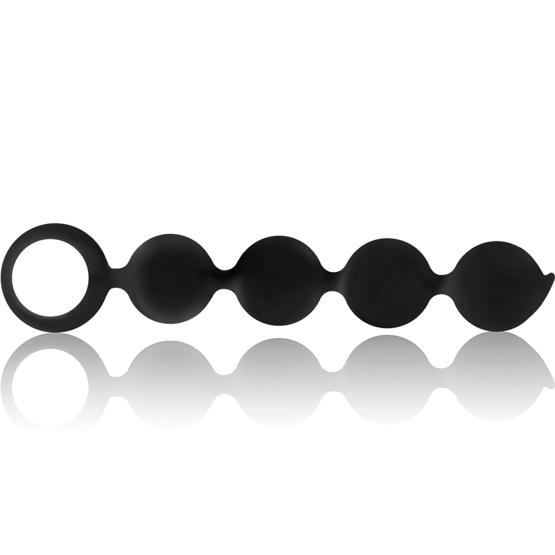 BLACK&SILVER - LENNON ROSARIO ANAL 4 ESFERAS SILICONA 15 CM - Imagen 3