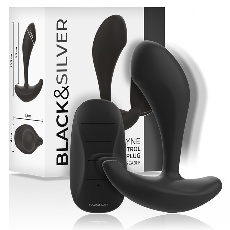 BLACK&SILVER - DWAYNE PLUG ANAL SILICONA CONTROL REMOTO - Imagen 6