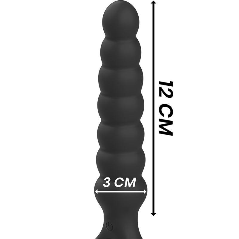 BLACK&SILVER - BOB POTENTE VIBRADOR DILATADOR ANAL SILICONA - Imagen 2