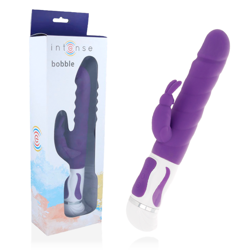 INTENSE - BOBBLE VIBRADOR ROTADOR SILICONA LILA - Imagen 4