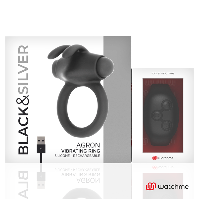 BLACK&SILVER - AGRON REMOTE CONTROL COCKRING WATCHME - Imagen 7