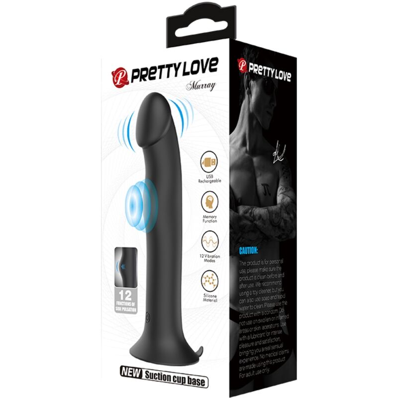 PRETTY LOVE - MURRAY VIBRADOR Y SUCCIONADOR DE CLÍTORIS NEGRO - Imagen 7