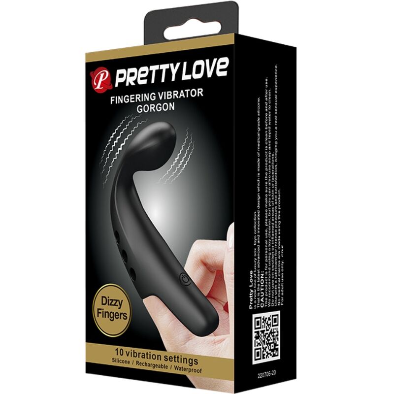 PRETTY LOVE - DEDAL VIBRADOR GORGON NEGRO - Imagen 3