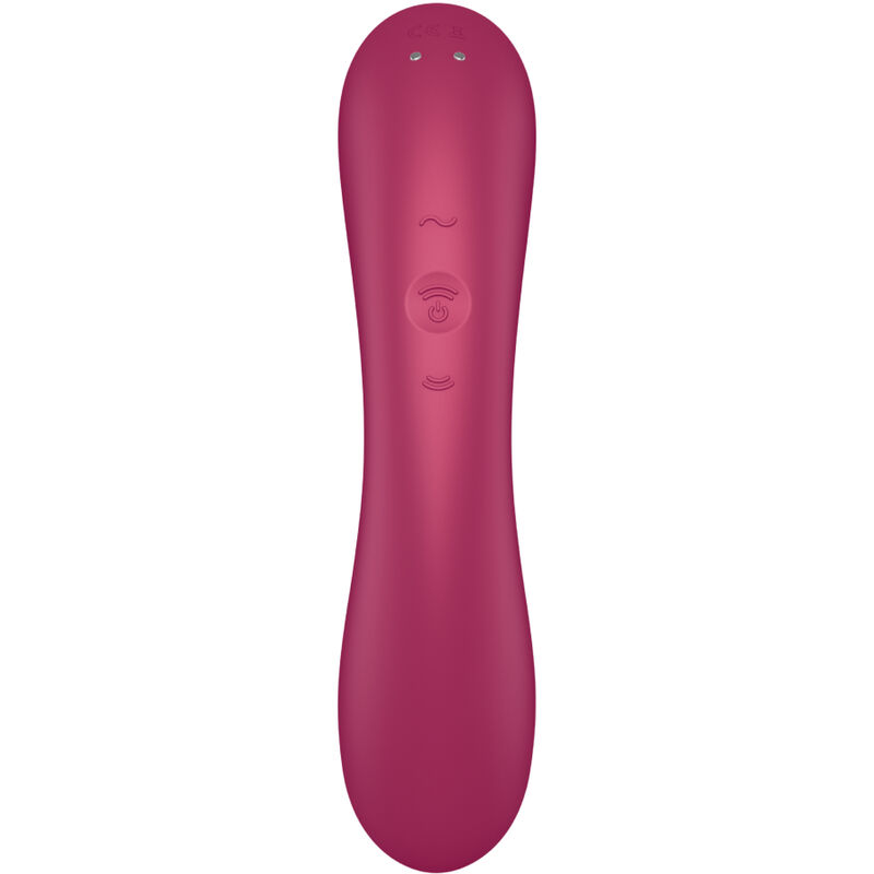 SATISFYER - CURVE TRINITY 1 AIR PULSE VIBRATION ROJO - Imagen 5