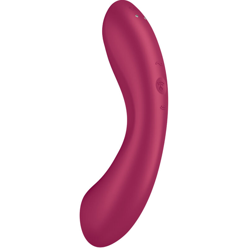 SATISFYER - CURVE TRINITY 1 AIR PULSE VIBRATION ROJO - Imagen 7