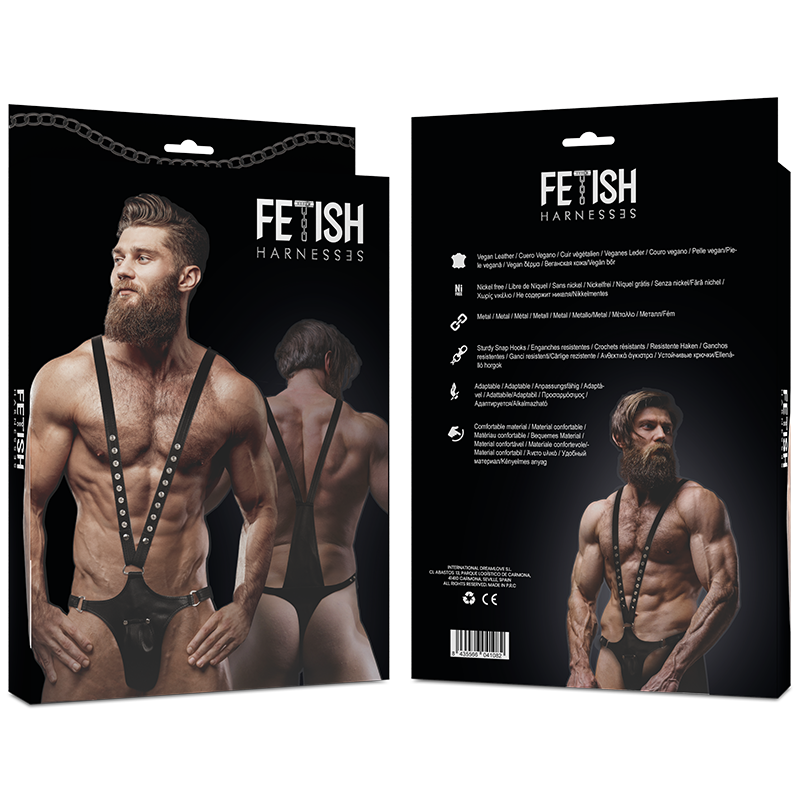 FETISH SUBMISSIVE ATTITUDE - ARNÉS ECOPIEL FORMA DE V HOMBRE - Imagen 5