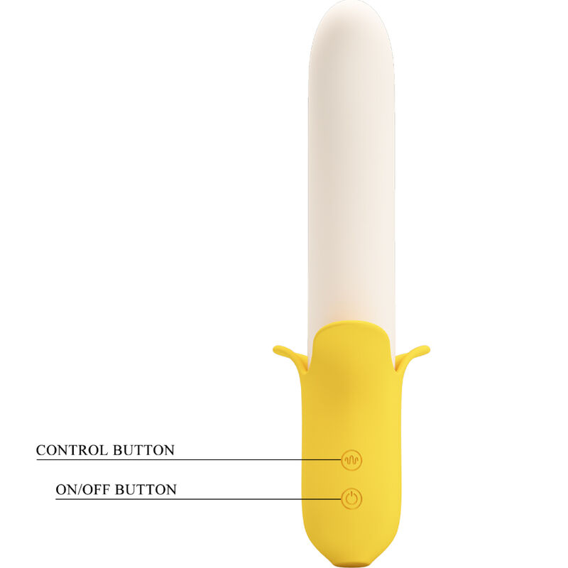 PRETTY LOVE - BANANA GEEK SUPER POWER 7 VIBRACIONES UP&DOWN SILICONA NEGRO - Imagen 5
