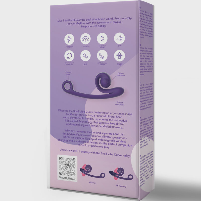 SNAIL VIBE - CURVE VIBRADOR MORADO - Imagen 4