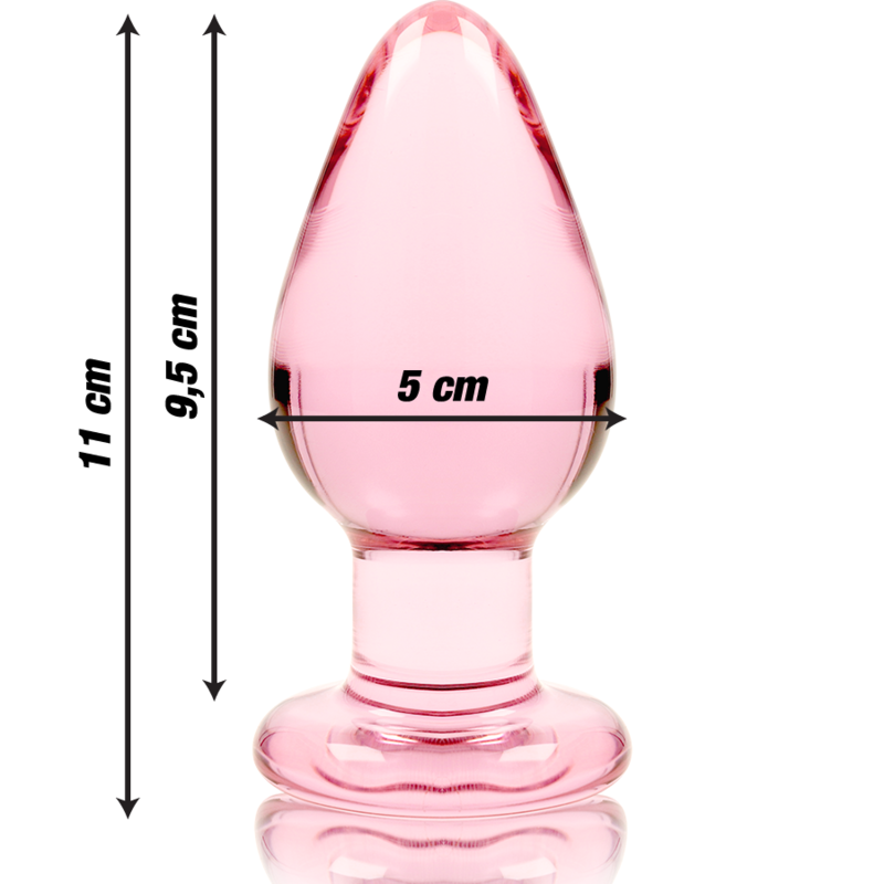 NEBULA SERIES BY IBIZA - MODELO 3 PLUG CRISTAL ROSA 11 CM -O- 5 CM - Imagen 4