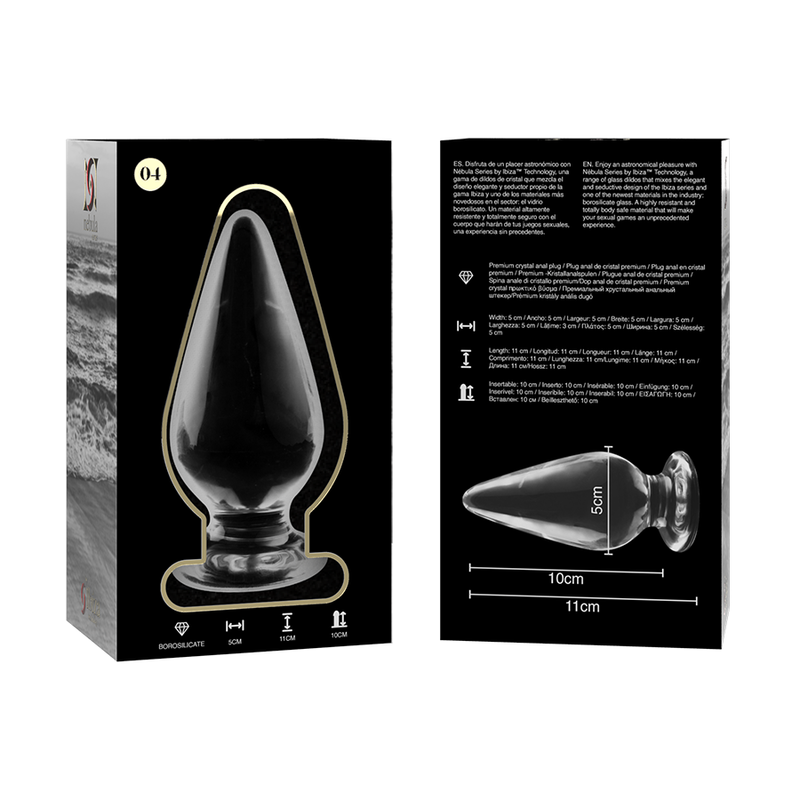 NEBULA SERIES BY IBIZA - MODELO 4 PLUG CRISTAL TRANSPARENTE 11 CM -O- 5 CM - Imagen 5