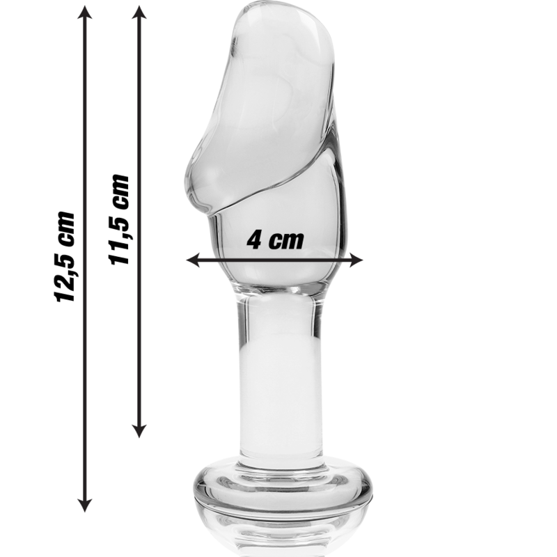 NEBULA SERIES BY IBIZA - MODELO 6 PLUG CRISTAL TRANSPARENTE 12.5 CM -O- 4 CM - Imagen 4