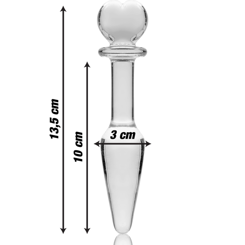 NEBULA SERIES BY IBIZA - MODELO 7 PLUG CRISTAL TRANSPARENTE 13.5 CM -O- 3 CM - Imagen 2