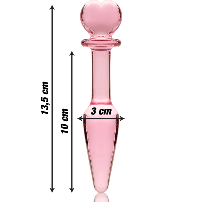 NEBULA SERIES BY IBIZA - MODELO 7 PLUG CRISTAL ROSA 13.5 CM -O- 3 CM - Imagen 4