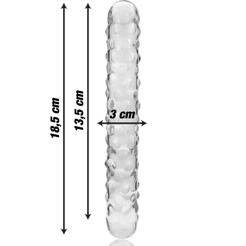 NEBULA SERIES BY IBIZA - MODELO 15 DILDO CRISTAL TRANSPARENTE 18.5 CM -O- 3 CM - Imagen 2