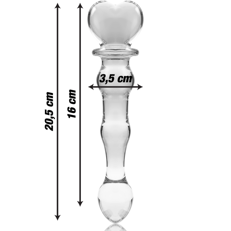 NEBULA SERIES BY IBIZA - MODELO 21 DILDO CRISTAL TRANSPARENTE 20.5 CM -O- 3.5 CM - Imagen 7