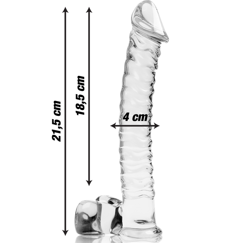 NEBULA SERIES BY IBIZA - MODELO 23 DILDO CRISTAL TRANSPARENTE 21.5 CM -O- 4 CM - Imagen 6