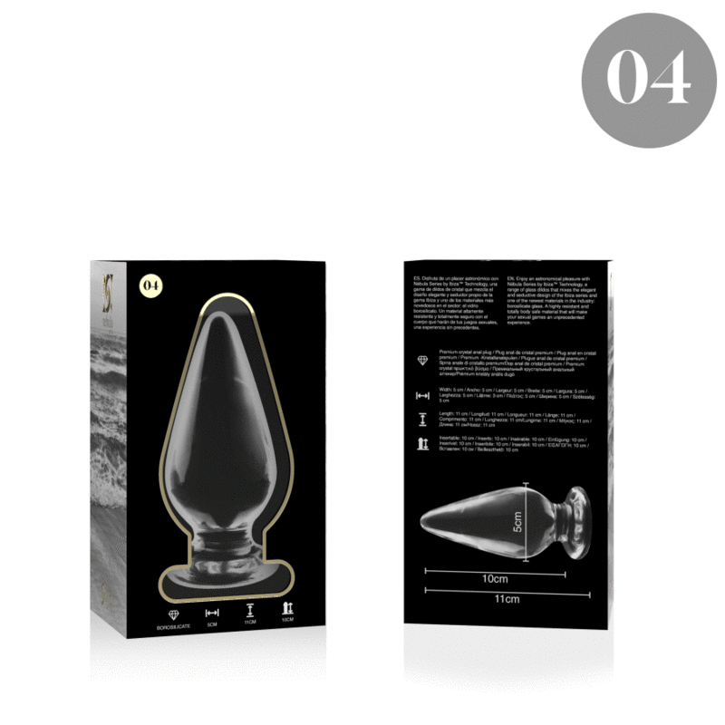 NEBULA SERIES BY IBIZA - MODELO 4 PLUG CRISTAL TRANSPARENTE 11 CM -O- 5 CM - Imagen 6