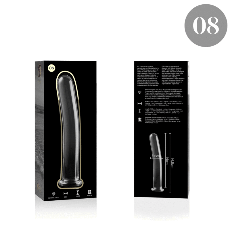 NEBULA SERIES BY IBIZA - MODELO 8 DILDO CRISTAL TRANSPARENTE 14.5 CM -O- 2 CM - Imagen 6
